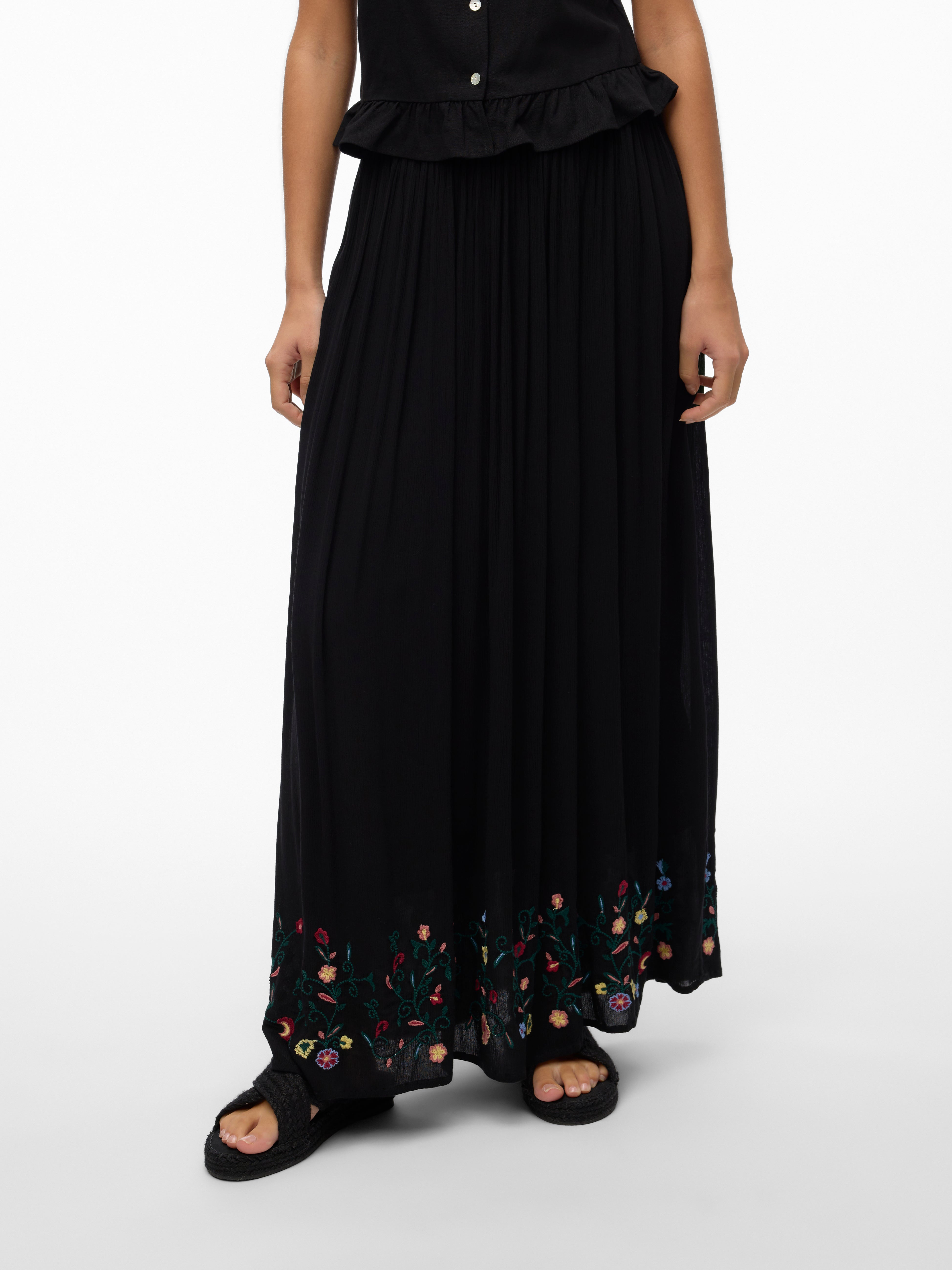 VMSINA Hohe Taille Langer Rock