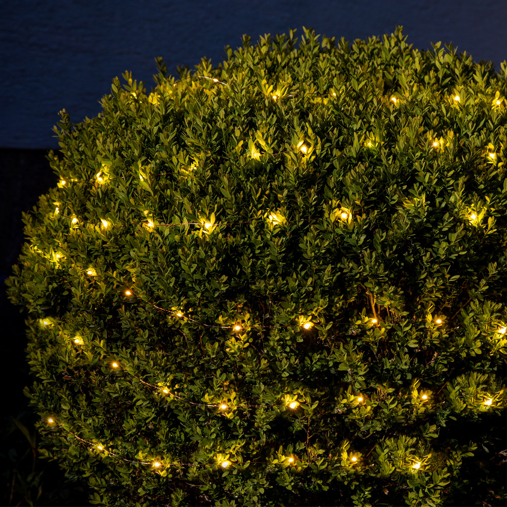 I-Glow LED Solar-Lichterkette, Warmweiß