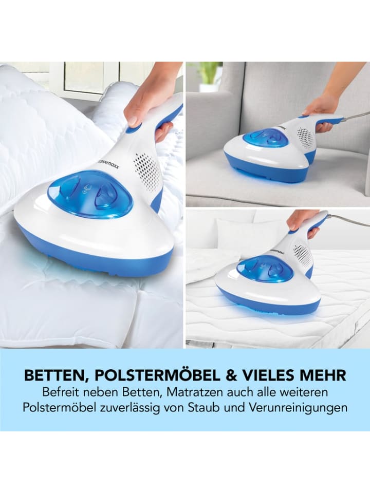 CLEANmaxx CLEANmaxx Milben-Handstaubsauger mit UV-C-Licht - blau/weiß günstig kaufen onesize