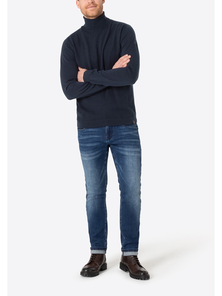 Timezone Rollkragenpullover in Dunkelblau günstig kaufen