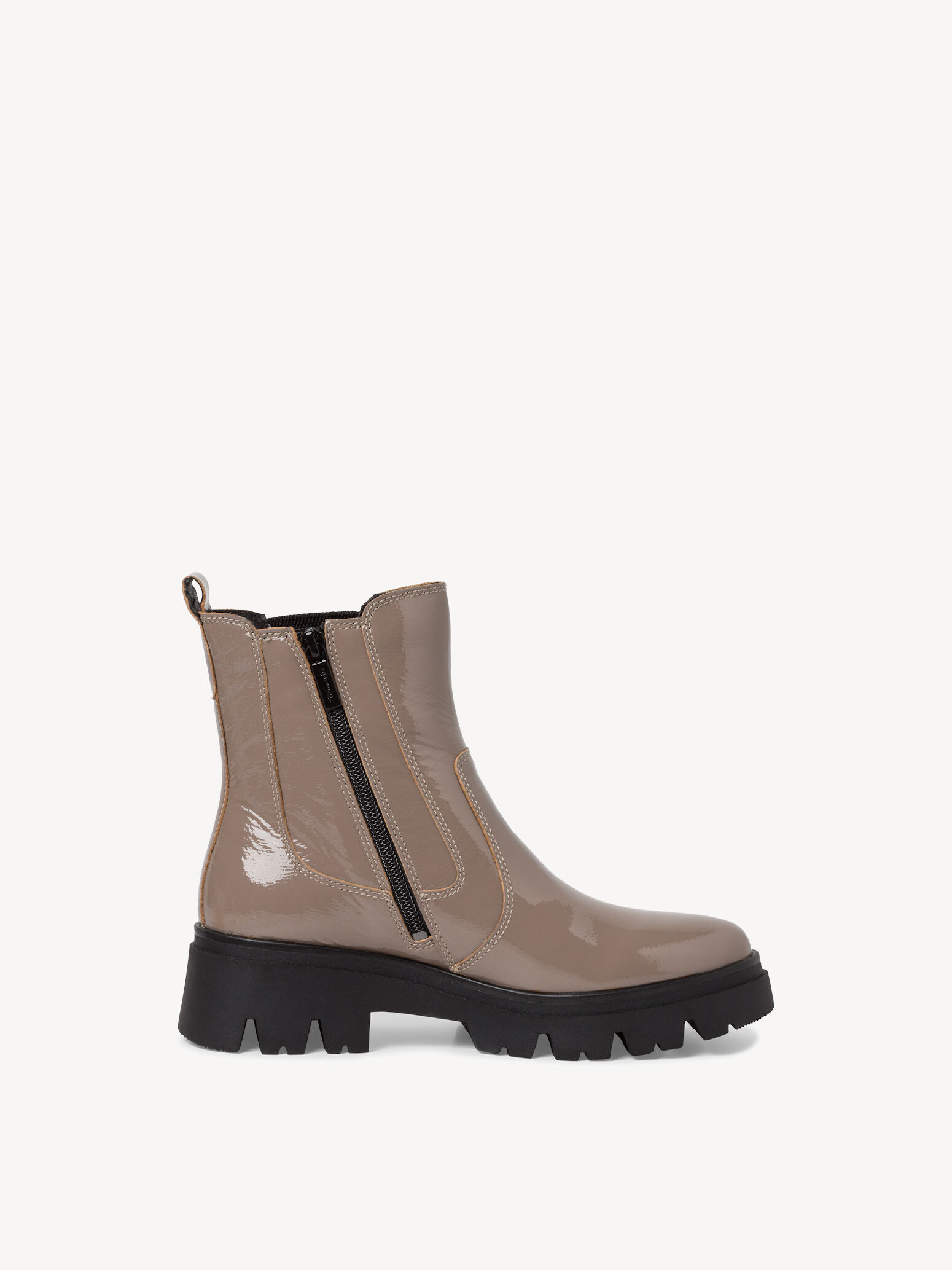 Bottine Chelsea en cuir - marron