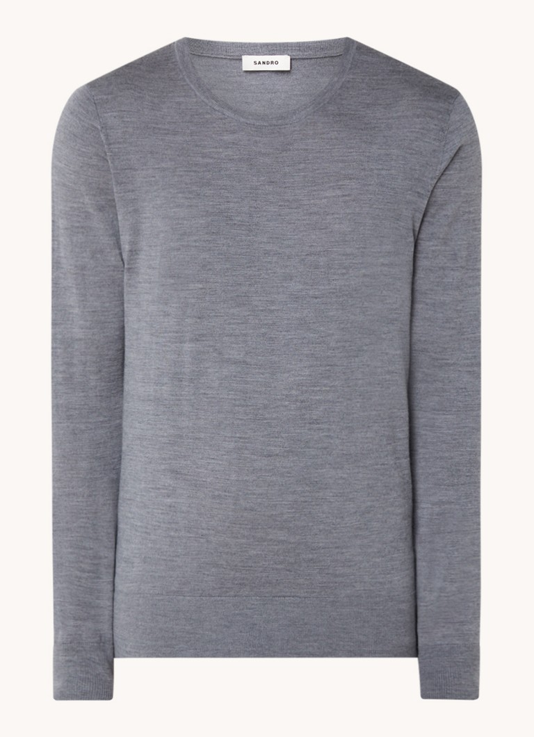 Sandro Fine-knit wool pullover