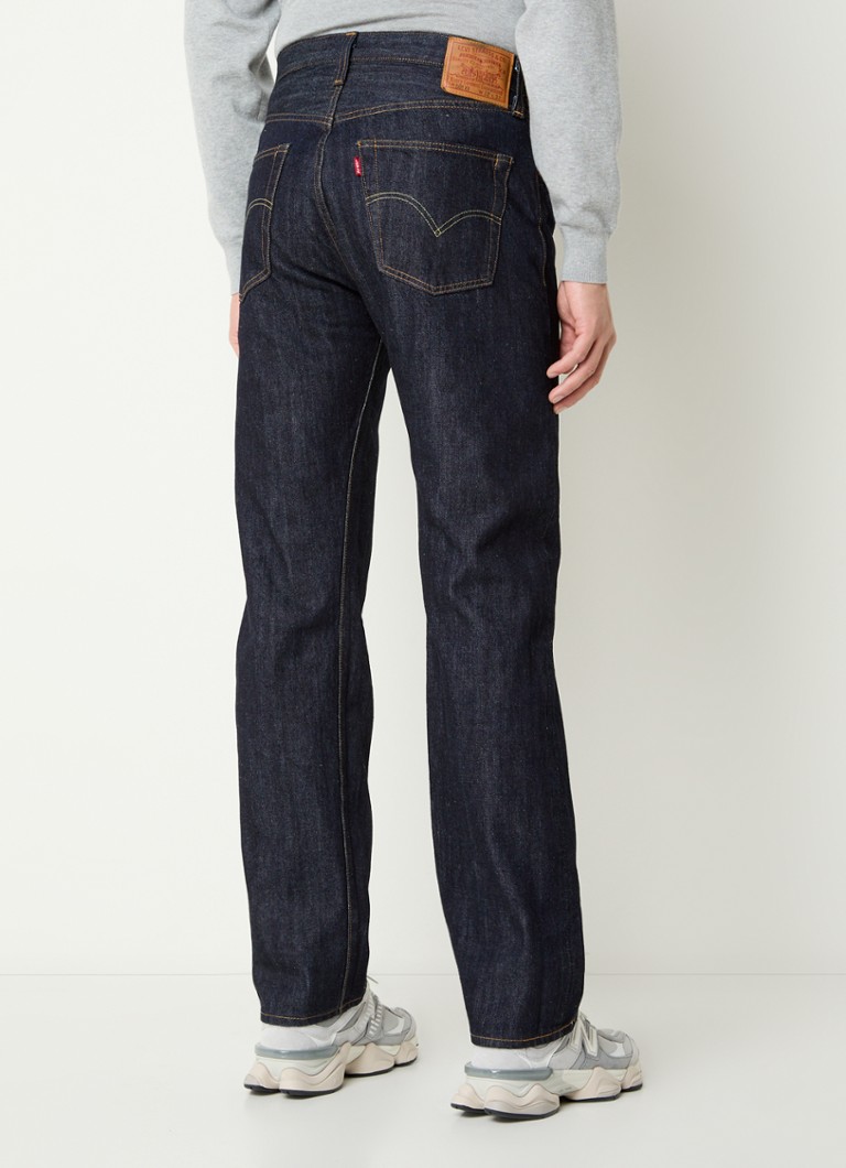 Levi's 501 tiesaus kirpimo džinsai su tamsiu skalbimu