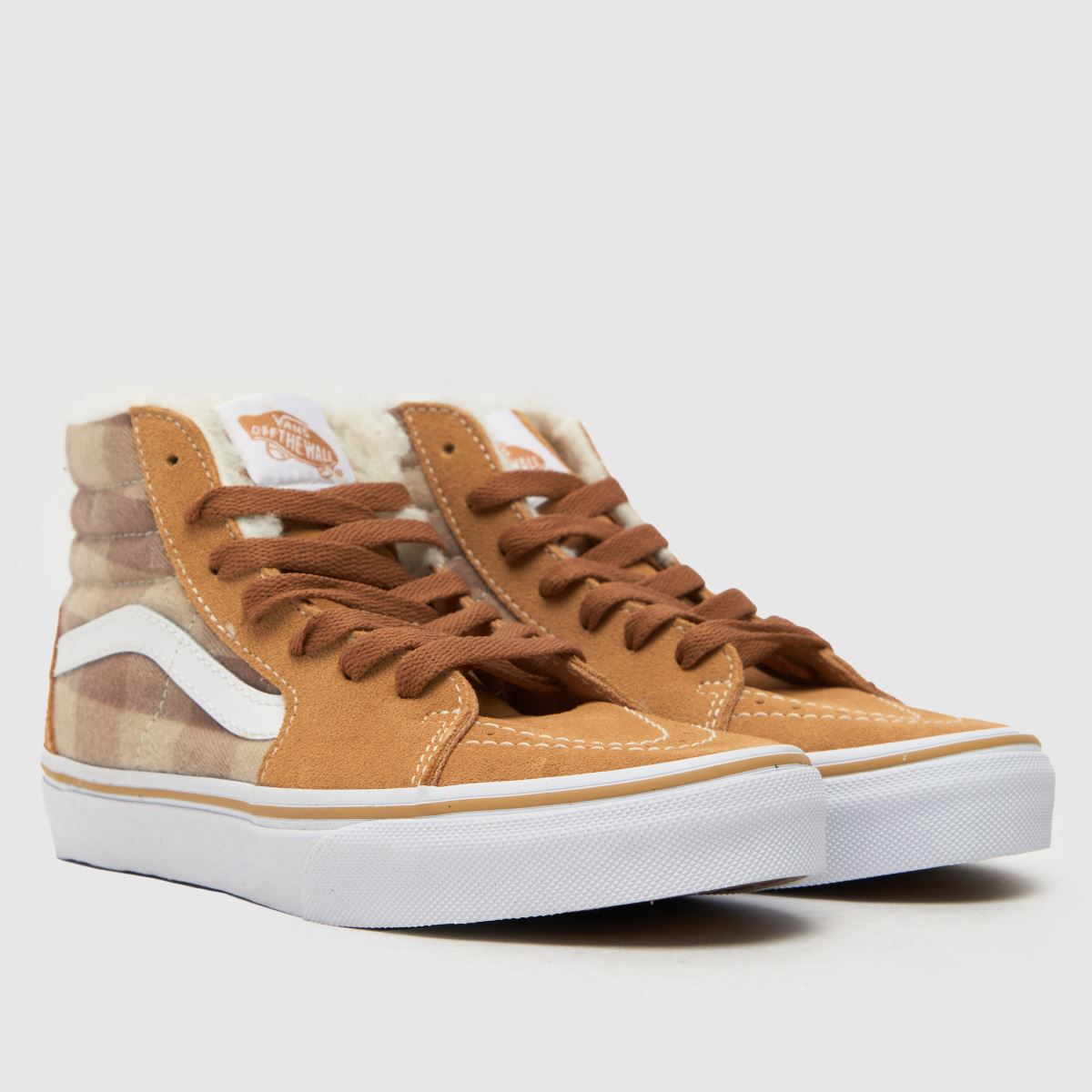 Vans beige & bruna sk8-hi juniorsneakers