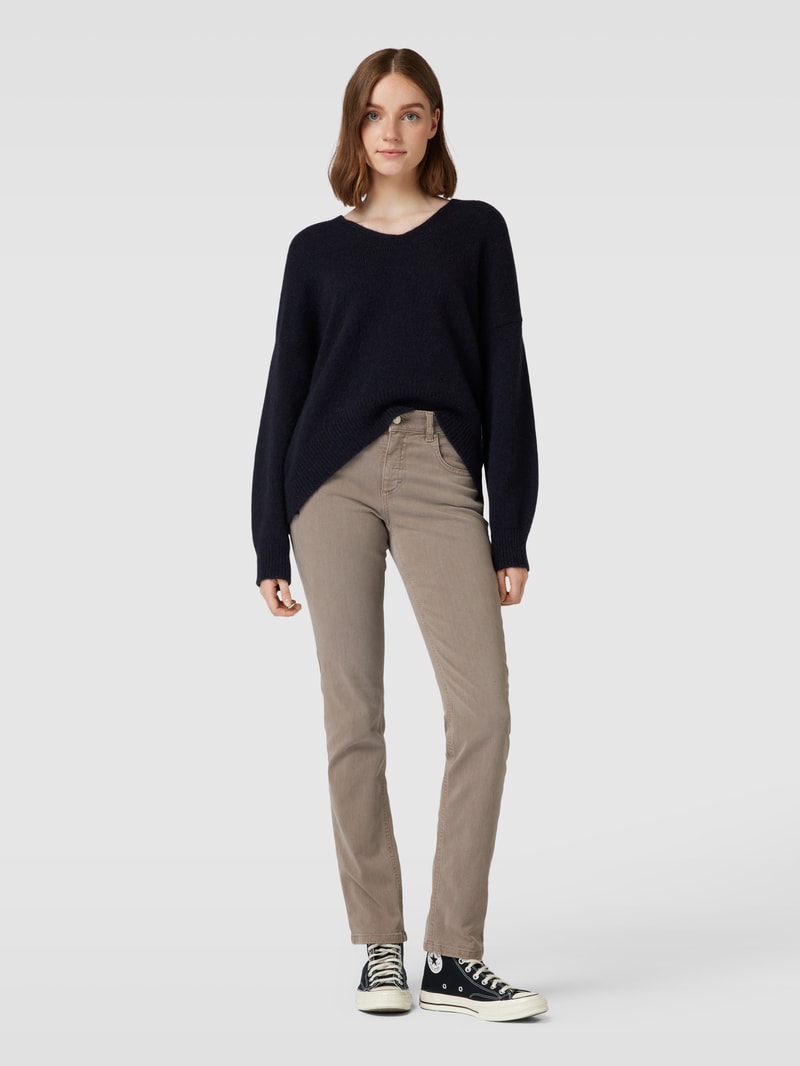 Jeans im 5-Pocket-Design Modell 'CICI' in taupe