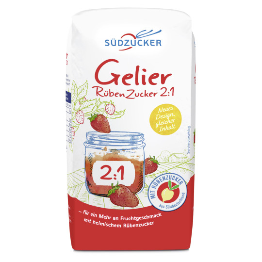 Südzucker Gelier Rübenzucker 2 plus 1 500G