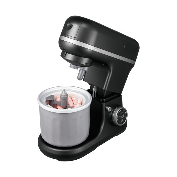 Küchenmaschine Digital, mit Eisschüssel, 4 in 1, schwarz (MD 18440)