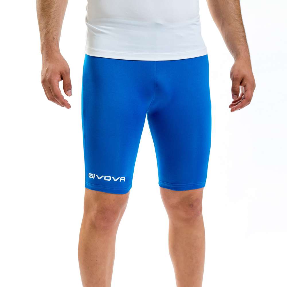 Givova Bermuda Skin Compression Tights Radlerhose blau