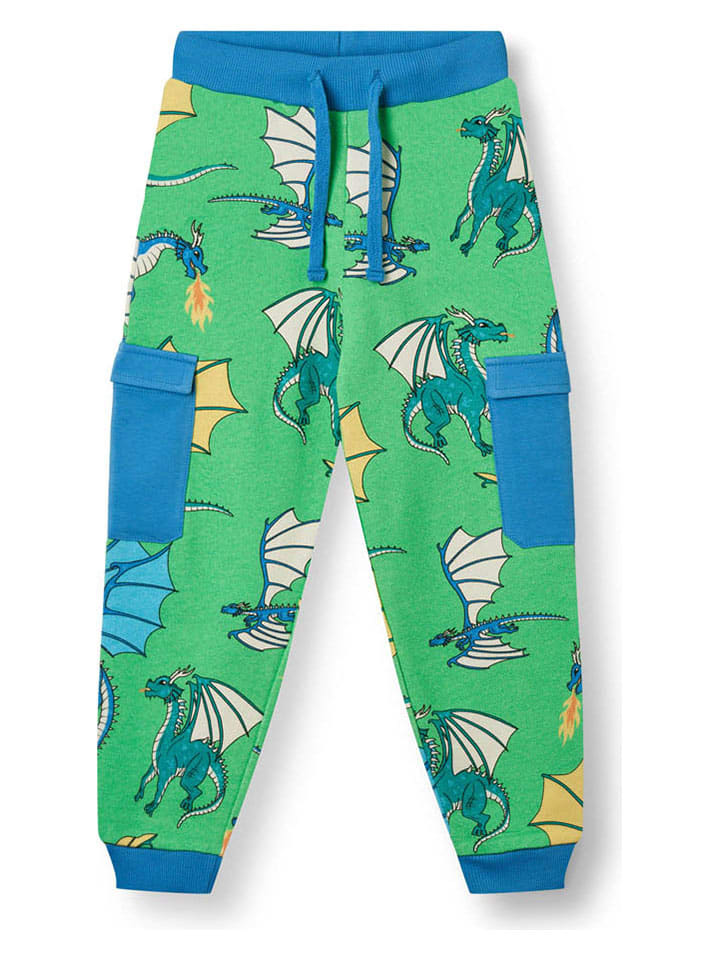 Småfolk Sweathose in Grün/ Blau günstig kaufen