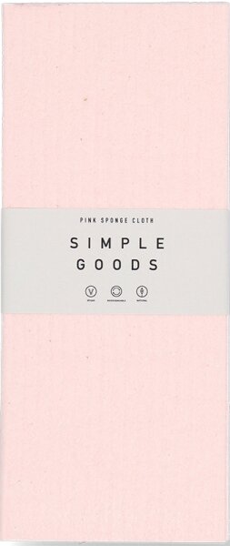 Simple Goods Sponge Cloth Pink Reinigungstuch