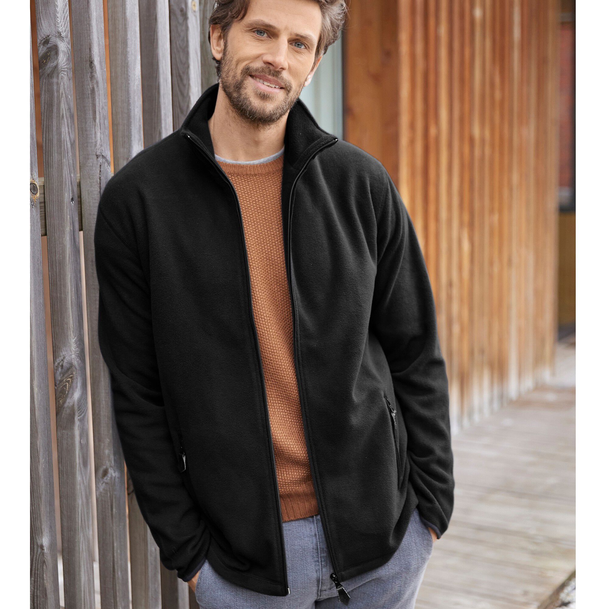 Blouson zippé maille micropolaire