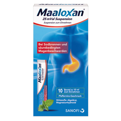 MAALOXAN 25 mVal Suspension  10X10 ml  Suspension