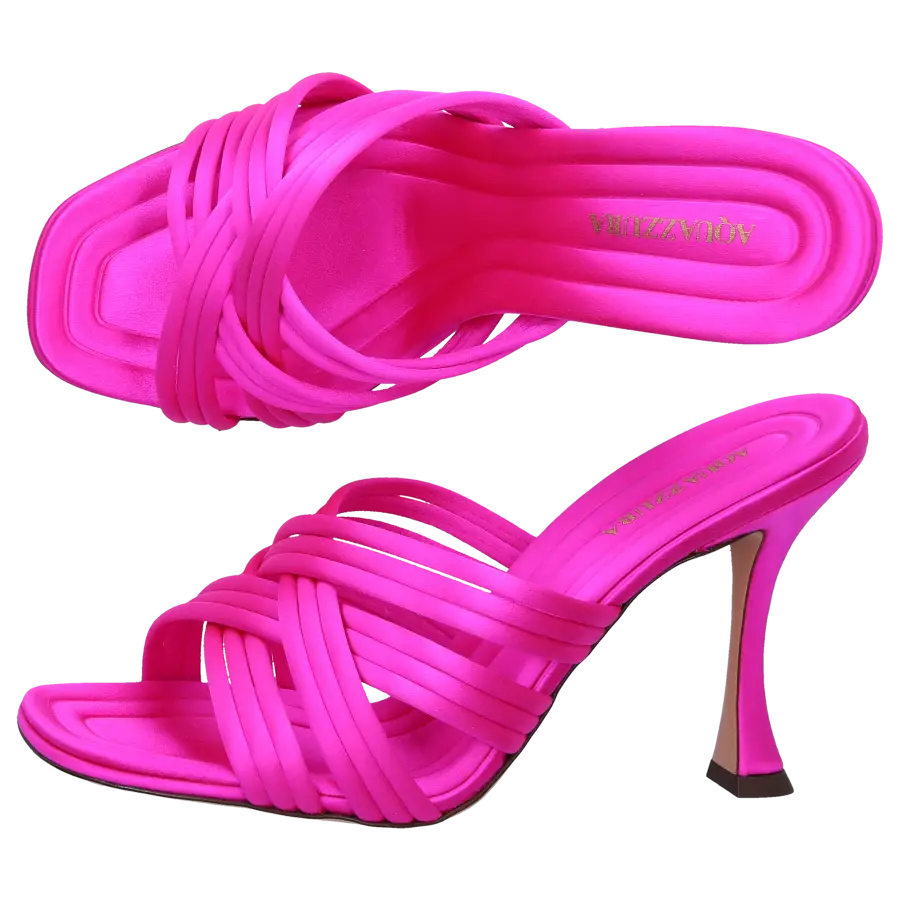 Aquazzura - Sandalen OHUHU 95 Seide - pink