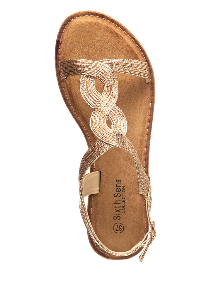 Sixth Sens Sandalen in Roségold günstig kaufen