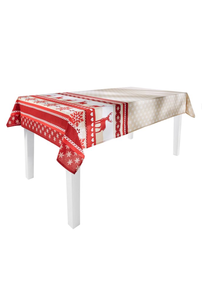 Tagesdecke mit weihnachtlichem Druck