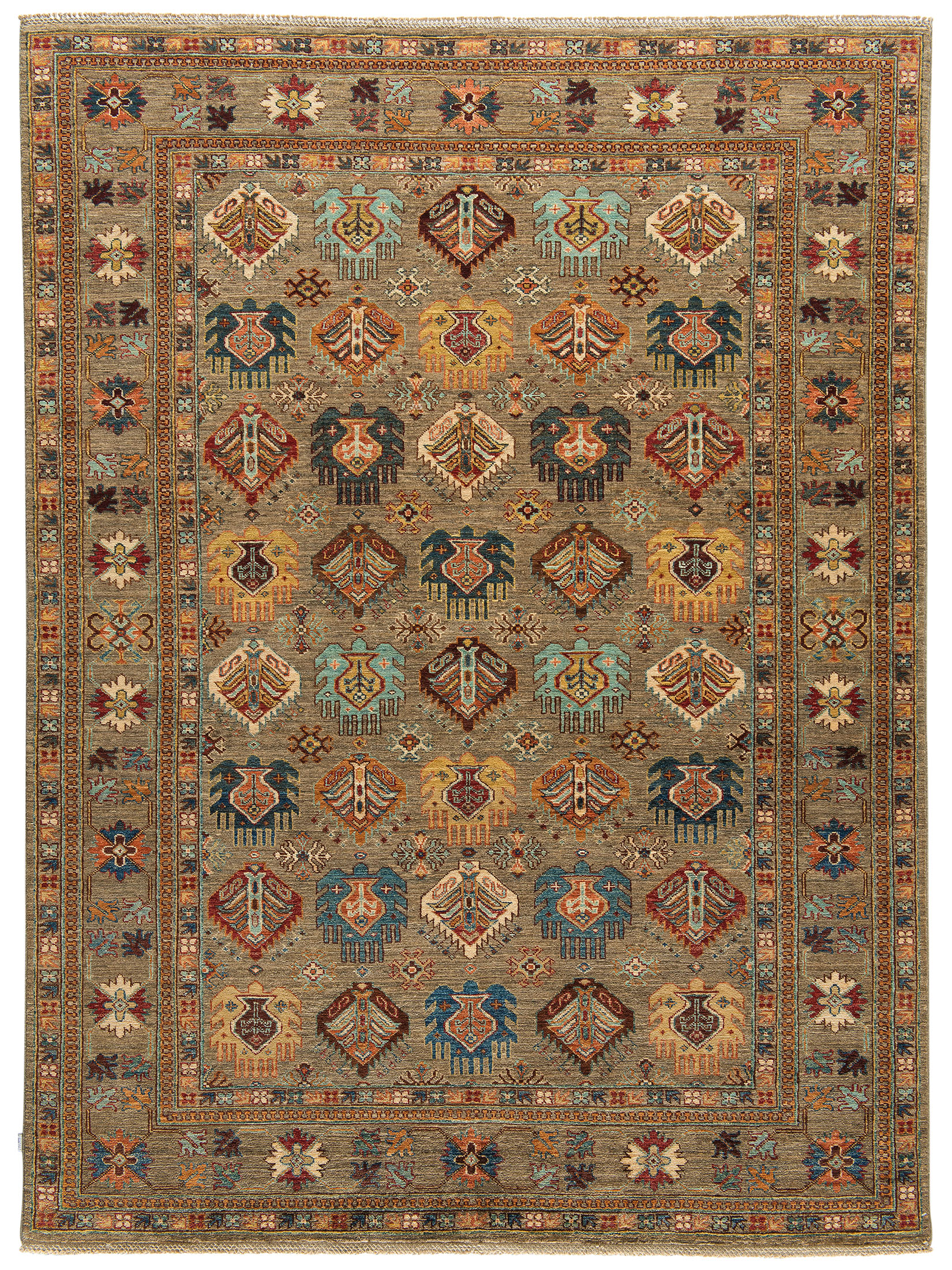 Kazak Ghazni ca. 176 x 239 cm, Unikat / Einzelstück