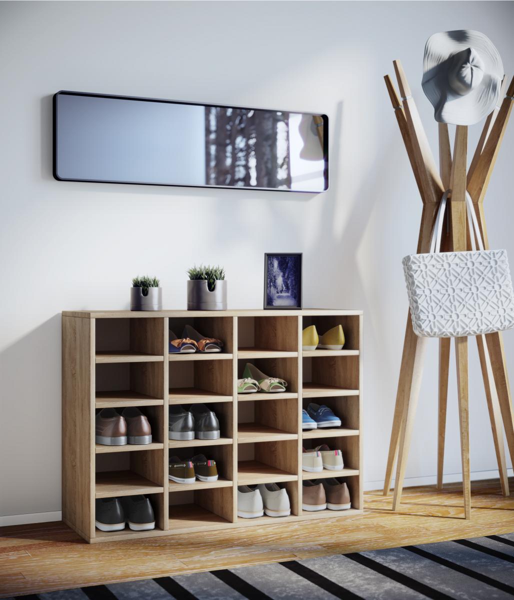 VCM Schuhschrank Hinsol L Sonoma-Eiche