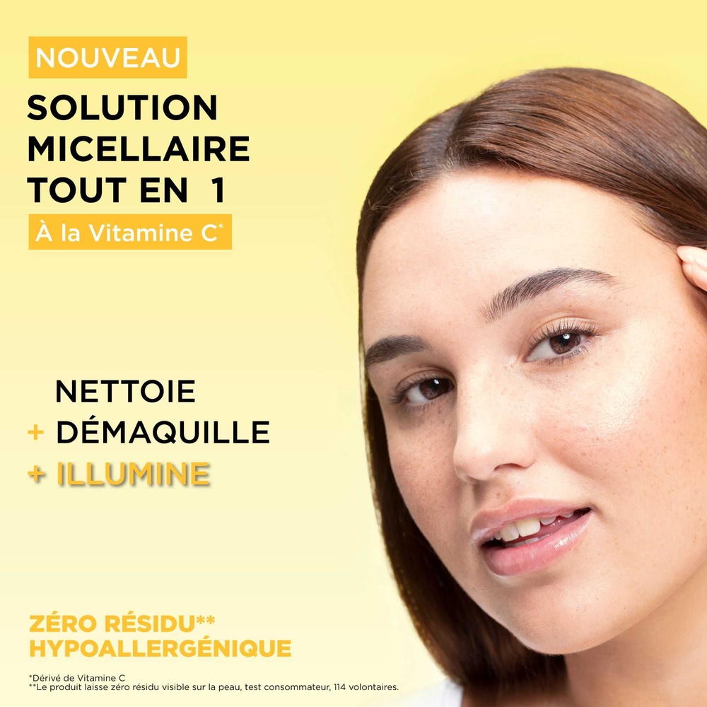 garnier Skin Active Solution Micellaire Tout en1 Solution Micellaire Tout En 1 Vitamine C