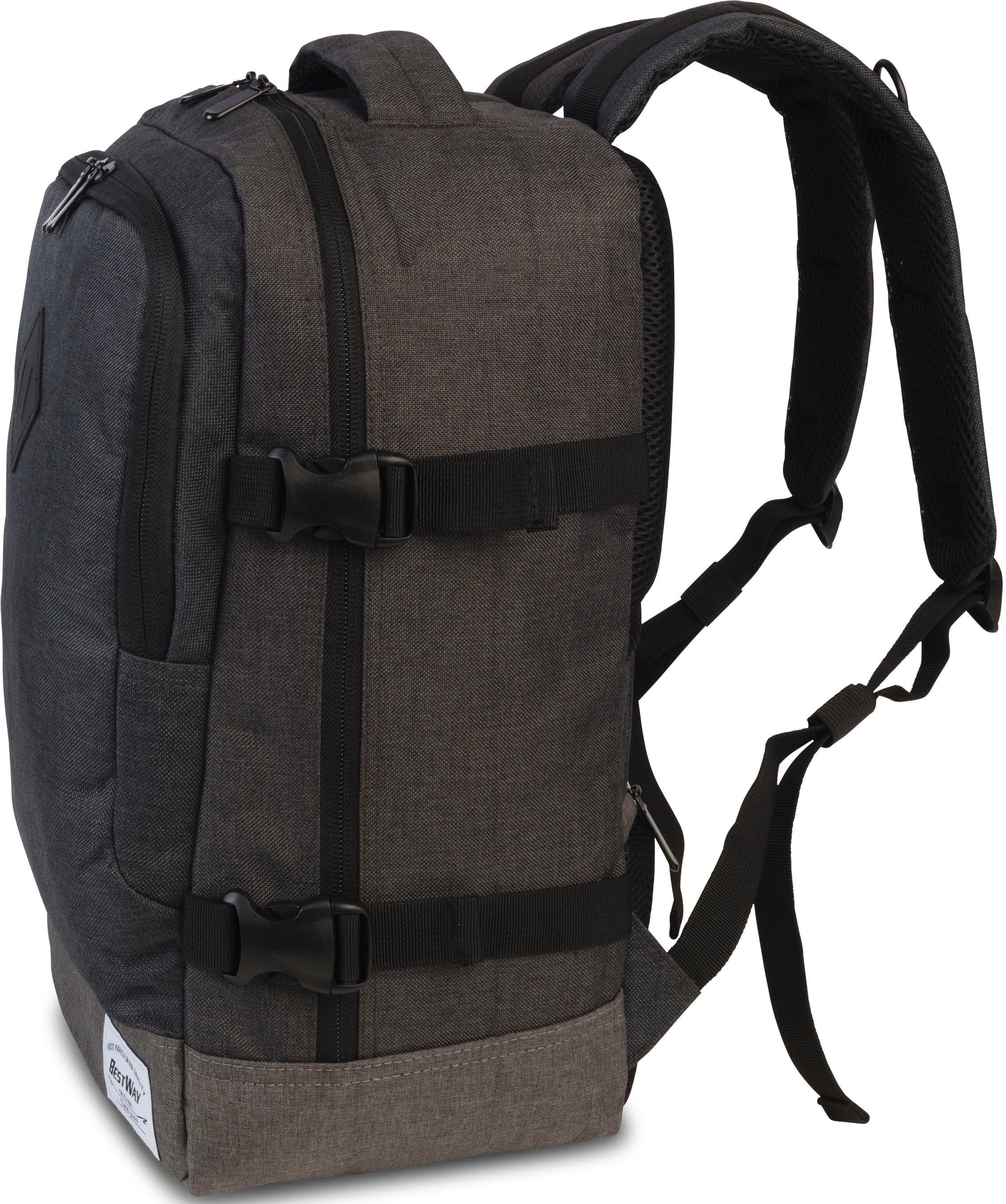 BESTWAY Reiserucksack Cabin Pro, 20 l, dunkelgrau