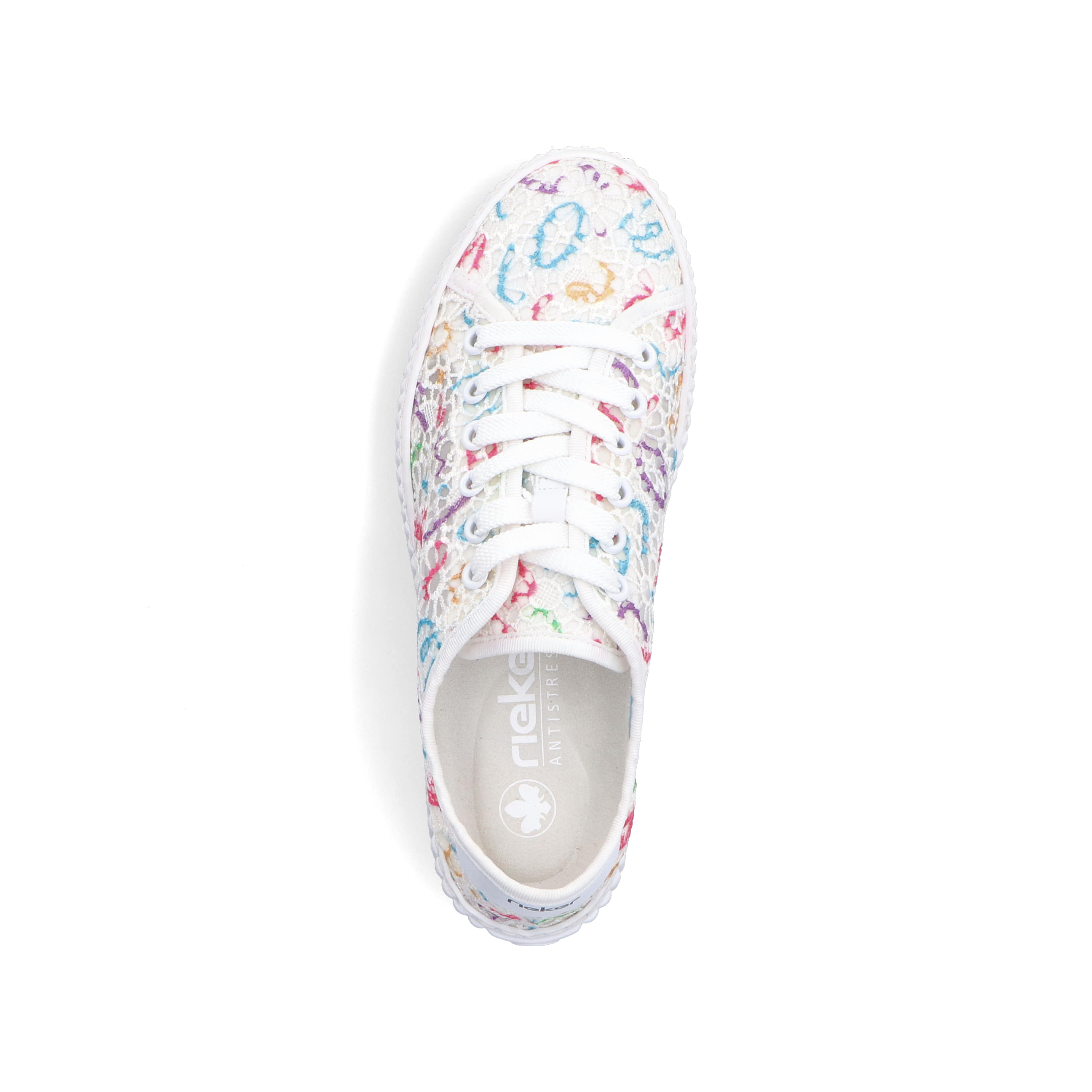 Rieker Damen Sneaker Low multi-schneeweiss