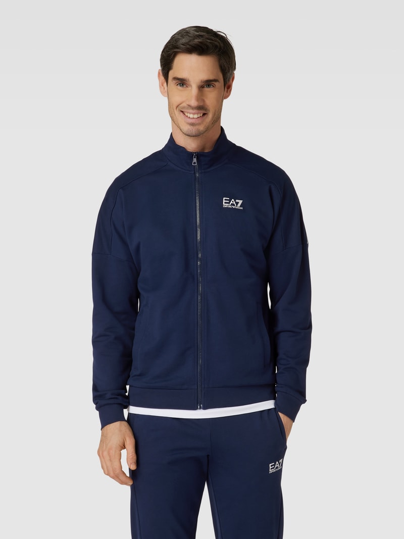 Trainingsanzug mit Logo-Print in marineblau