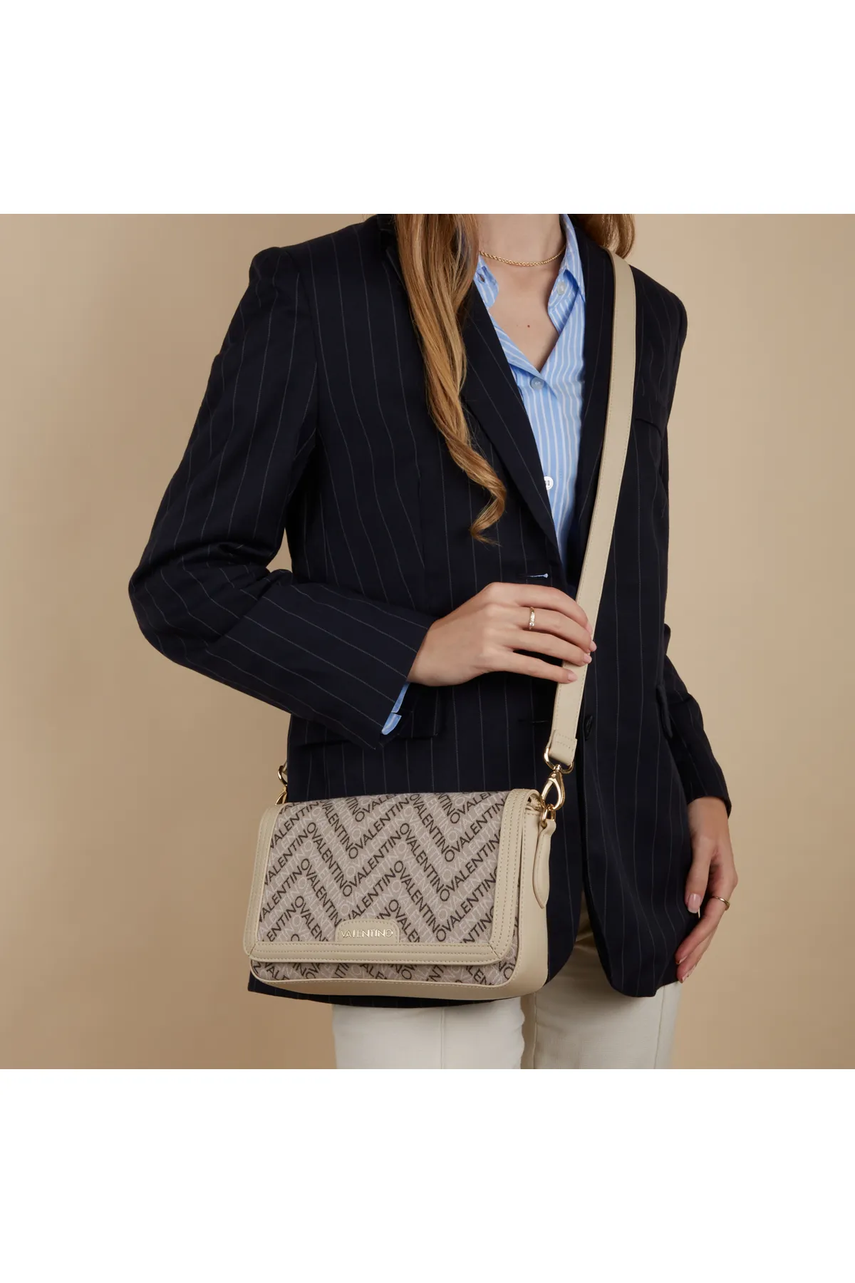 Valentino  Valentino Bags Blizzard Beige Umhängetasche VBS7DP05ECRUMULTI