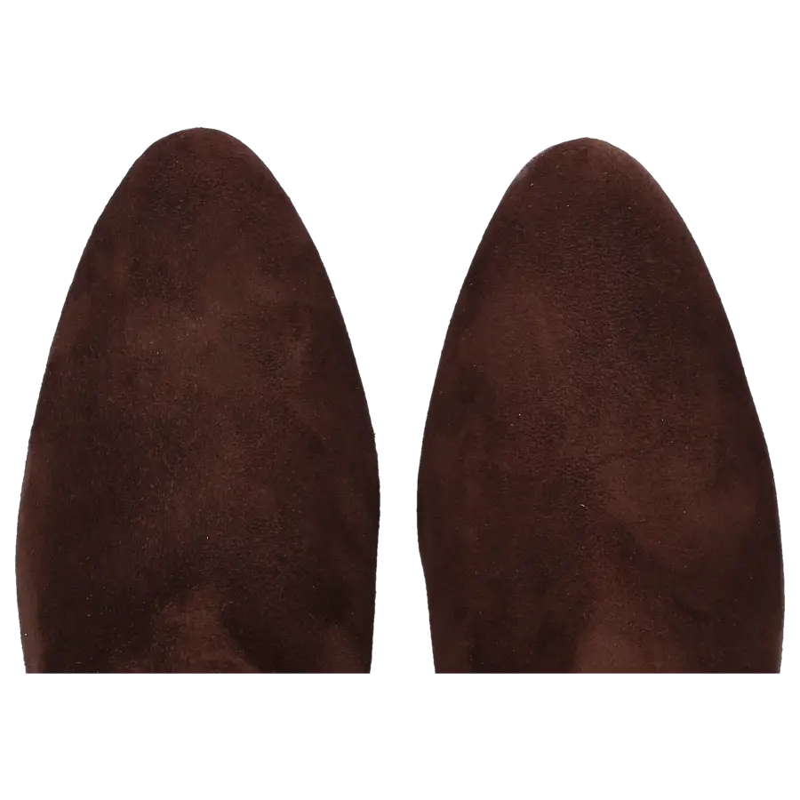 Aquazzura - Klassische Stiefeletten MANZONI 85 Veloursleder - braun
