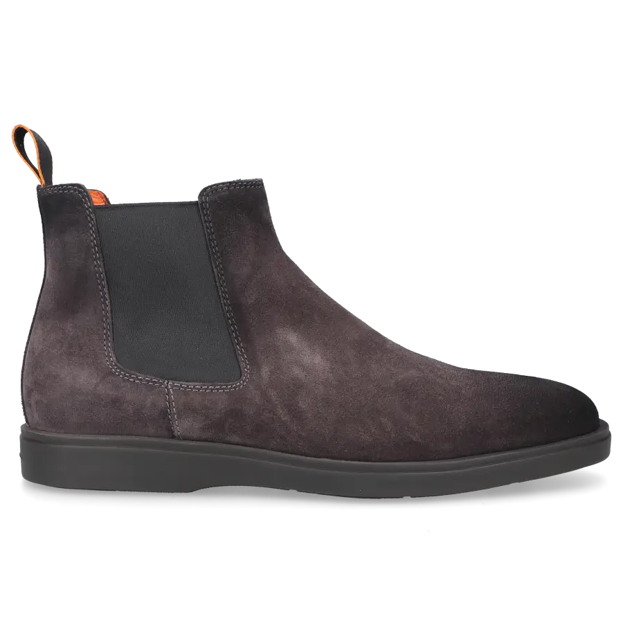 Santoni - Chelsea Boots 18588 Veloursleder - grau