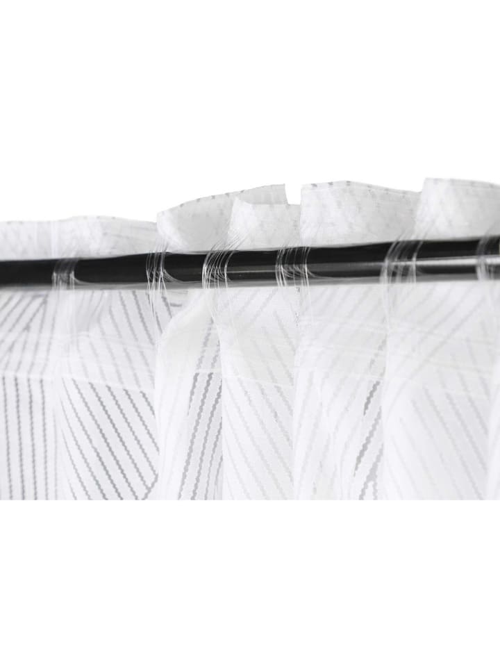 ESPRIT Transparenter Schlaufenvorhang BETHANY in Weiß günstig kaufen 130x250 cm