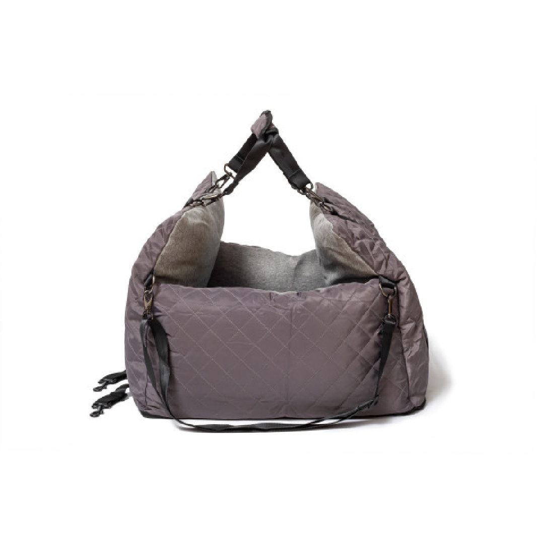 Chiara Tragetaschen Chiara Auto- Hundetasche LIV grau