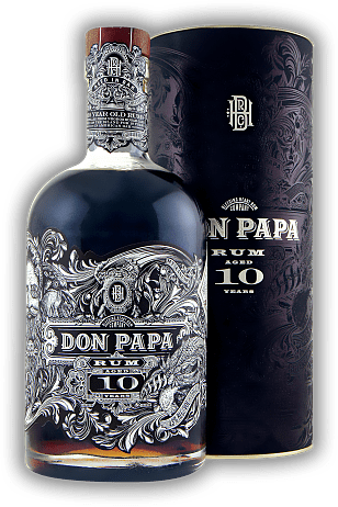 Don Papa Rum 10 Years Don Papa Rum 10 Years Eine limitierte small batch Premium-Edition die von der Insel Negros stammt. Alter 10 J. - 0,7	 Liter - Vol 43%