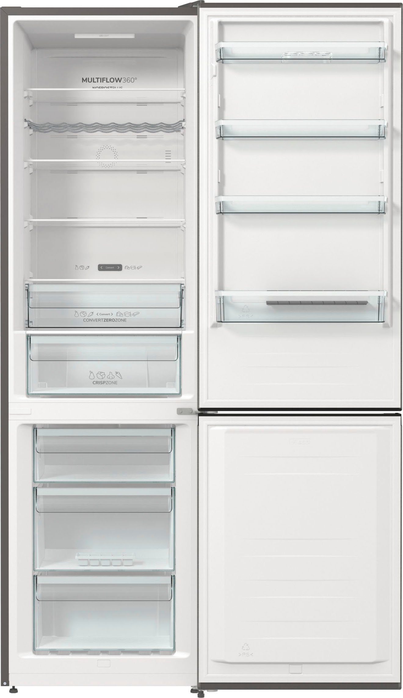 GORENJE Kühl-/Gefrierkombination NK89C0DXL, 200 cm hoch, 60 cm breit