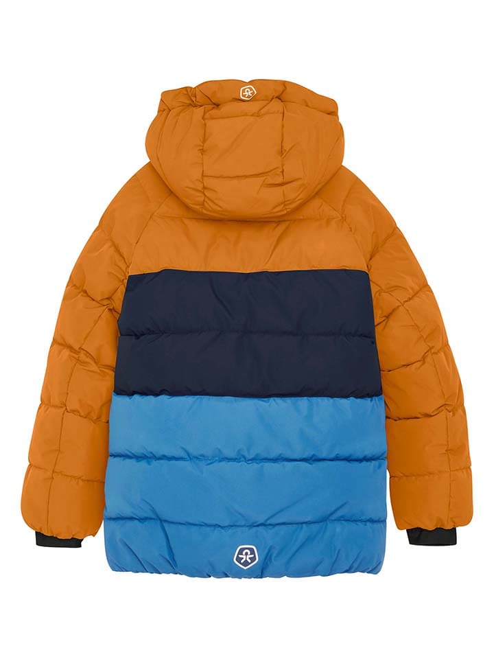 Color Kids Ski-/ Snowboardjacke in Orange/ Blau günstig kaufen