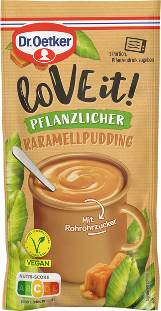 Dr. Oetker LoVE it! Pflanzlicher Karamellpudding vegan