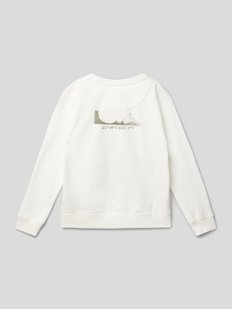 Sweatshirt mit Motiv-Print Modell 'TWAIN' in offwhite