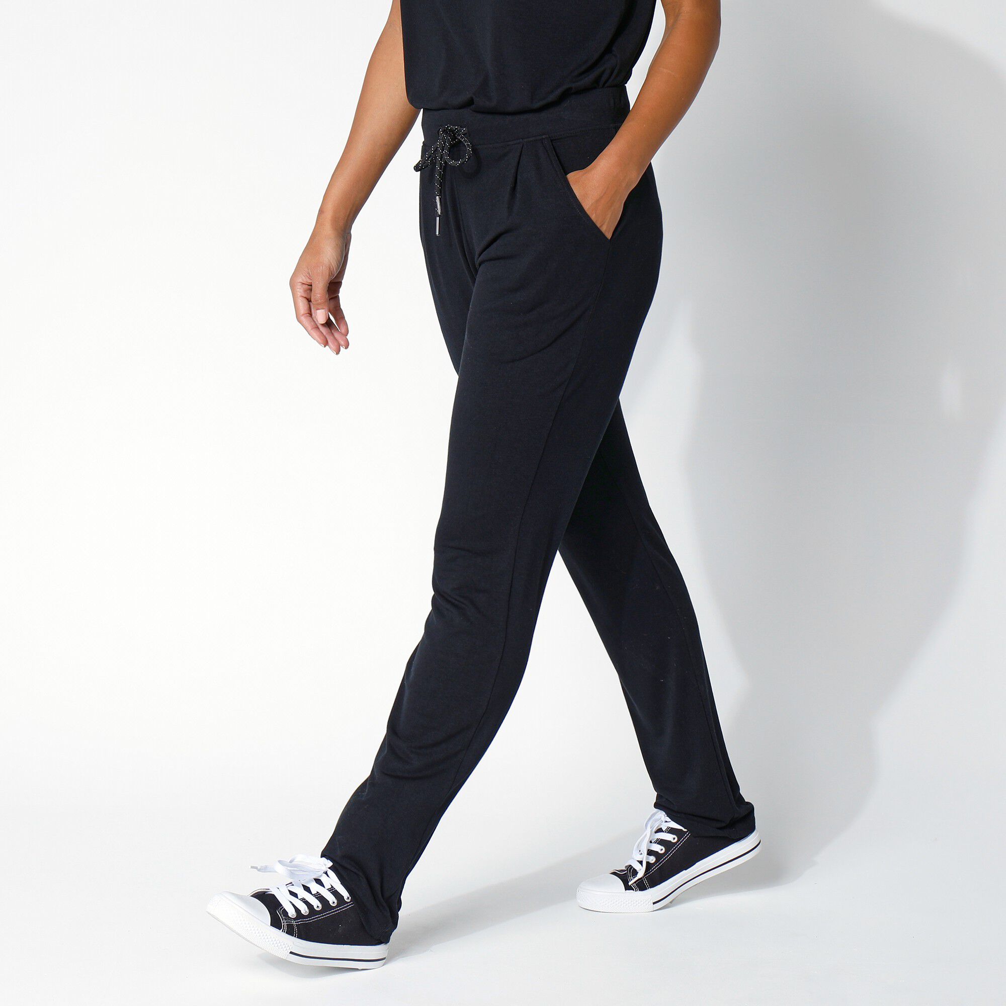 Pantalon maille fluide uni