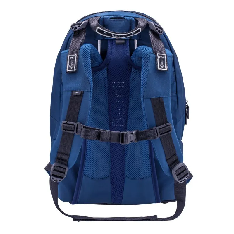 Belmil Premium Backpack & Fanny Pack Navy Blue Ruck﻿sack 2-tlg