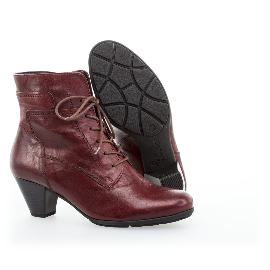 Gabor fashion Schnürstiefelette rot