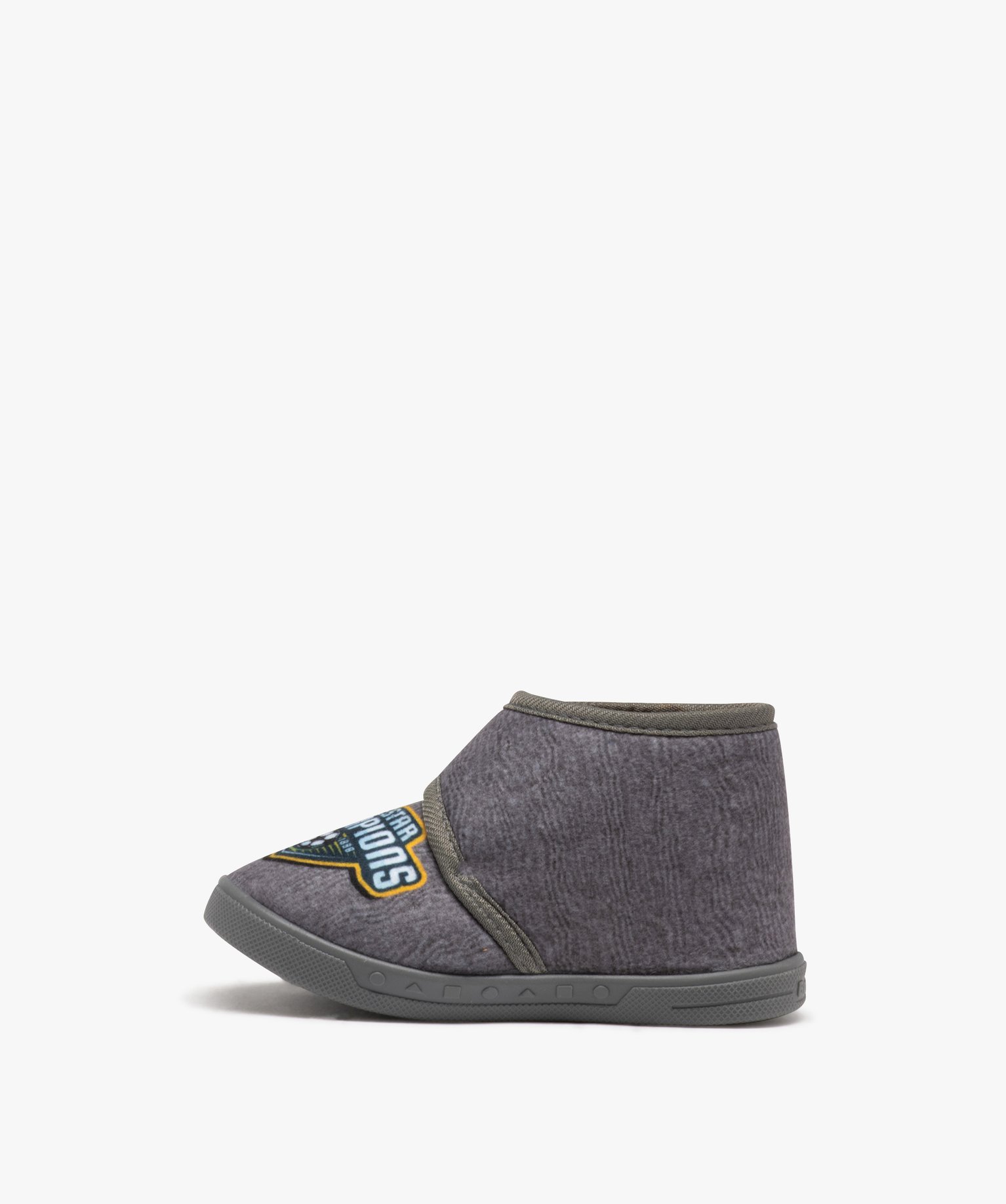 Chaussons bébé Garçon à scratch tête de chat - Beppi gris | GEMO