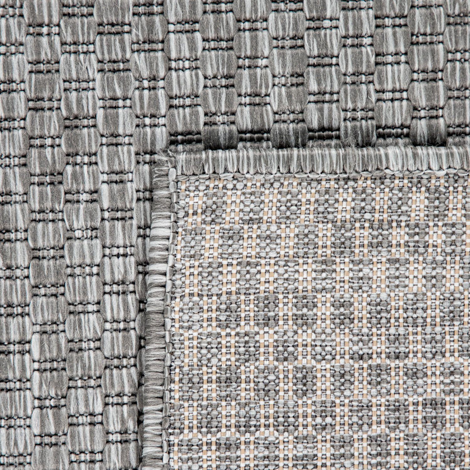 Teppich Venedig, Home affaire, rechteckig, Höhe: 4 mm, Flachgewebe, Sisal-Optik, meliert, UV-beständig, Outdoor geeignet