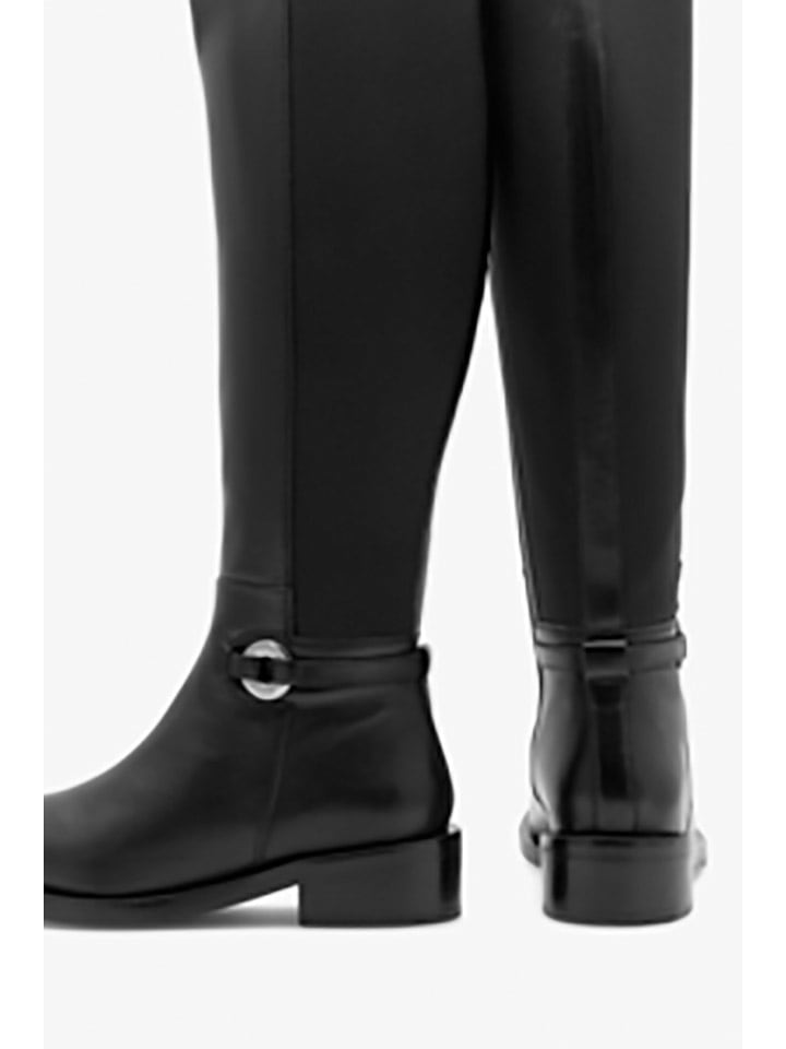 Gino Rossi Leder-Stiefel in Schwarz günstig kaufen