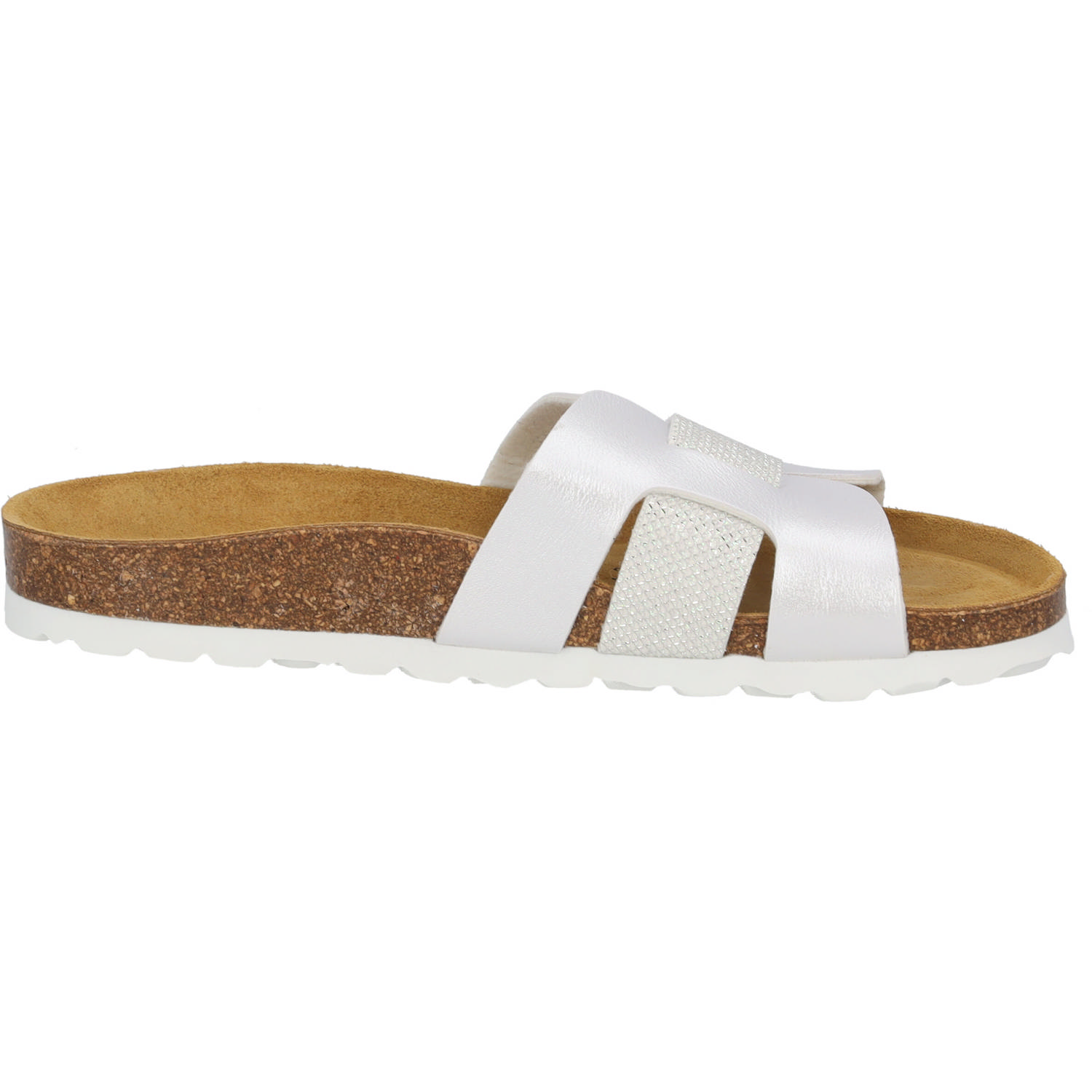 Palado Crisui, Pantoletten, Damen, Weiß Metallic