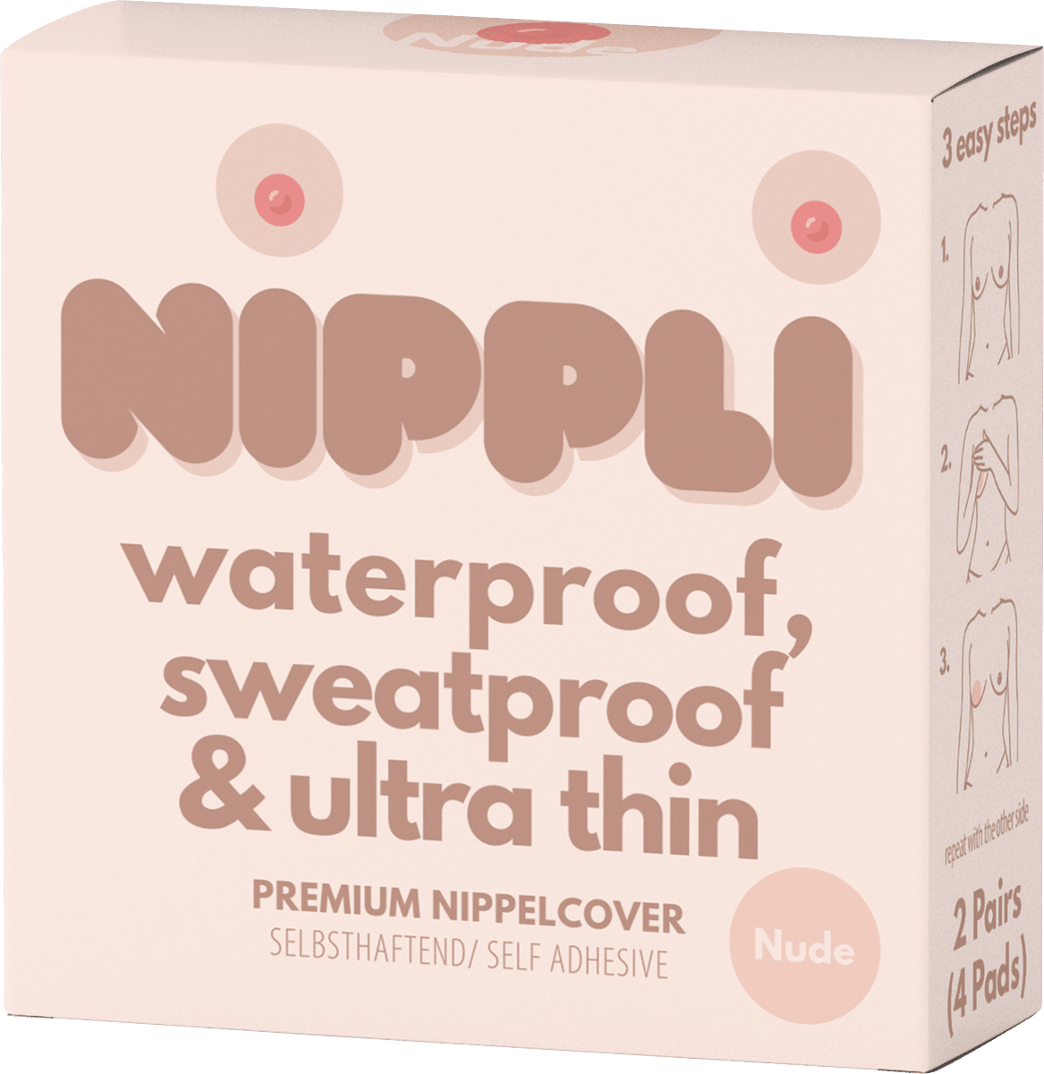 Nippelcover Nude selbsthaftend (2 Paar), 4 St