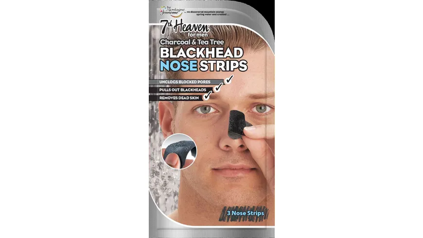Montagne Jeunesse 7th Heaven Men Nasenstrips Charcoal