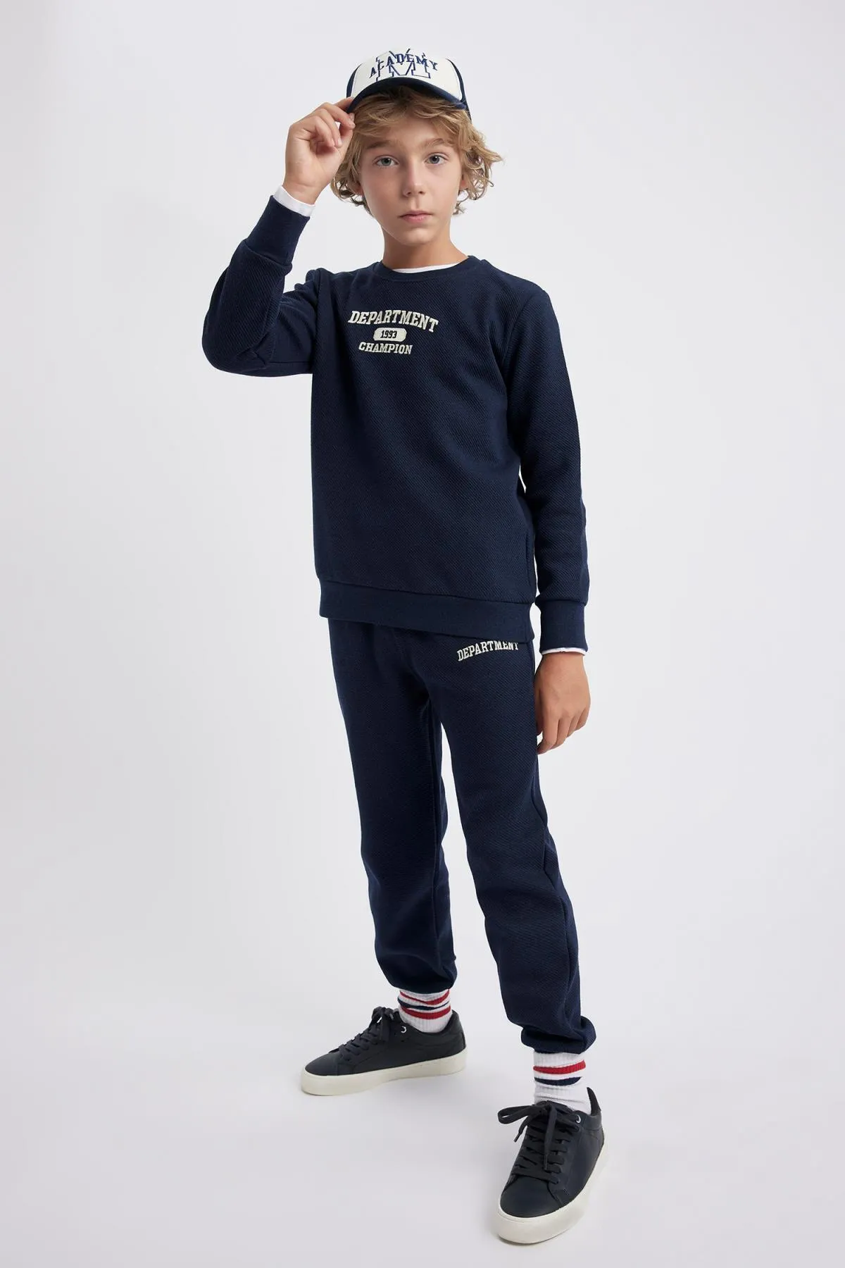 DeFacto  Bedrucktes Sweatshirt-Jogginghose-Set für Jungen, 2-teilig
