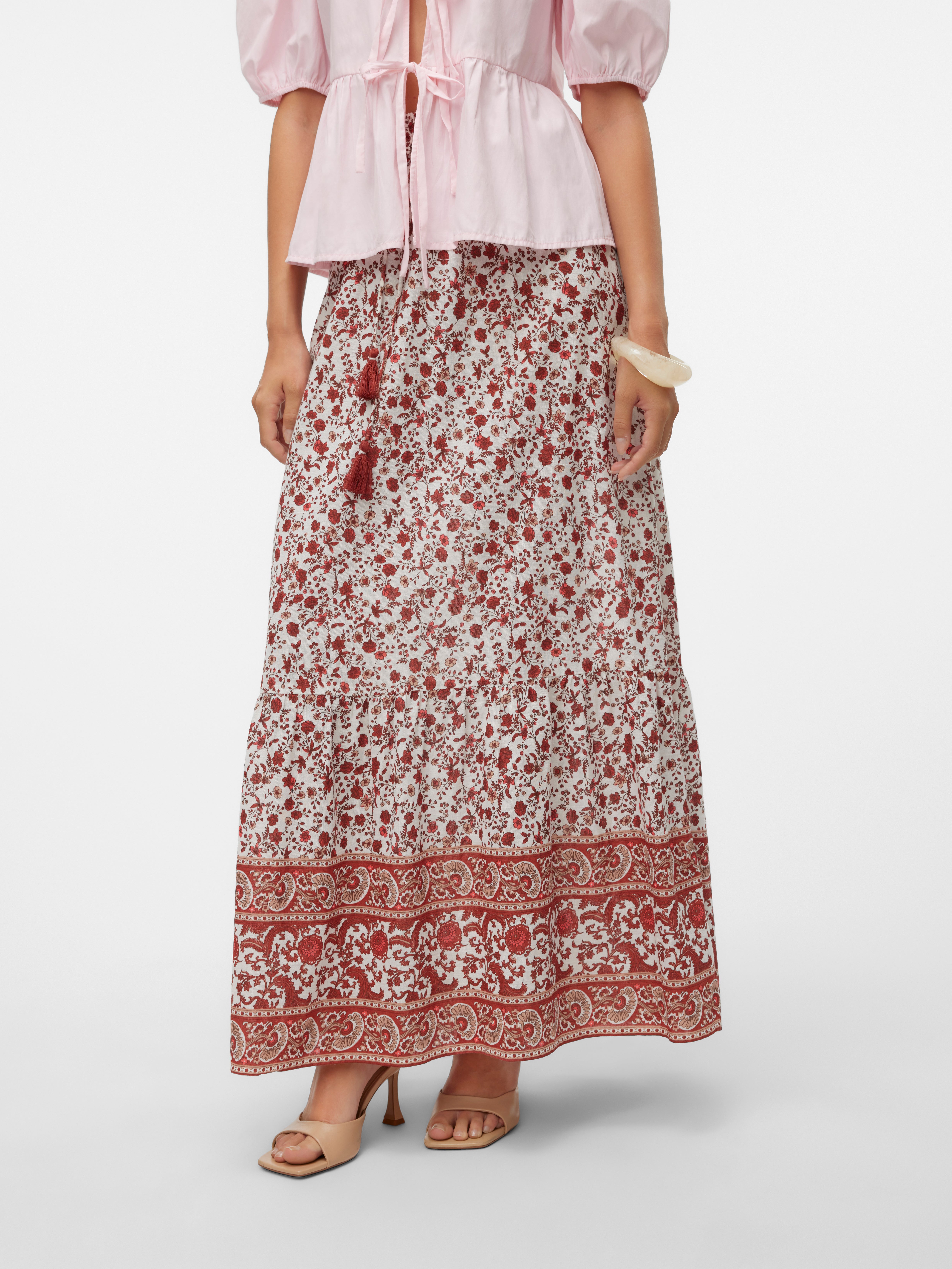 VMMILAN Hohe Taille Langer Rock