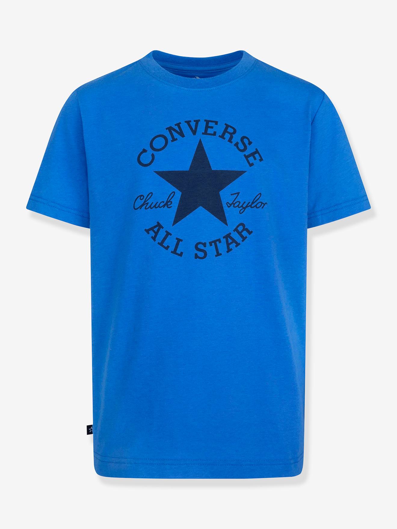 Converse Jungen T-Shirt Chuck Patch CONVERSE, Bio-Baumwolle - elektrisch blau