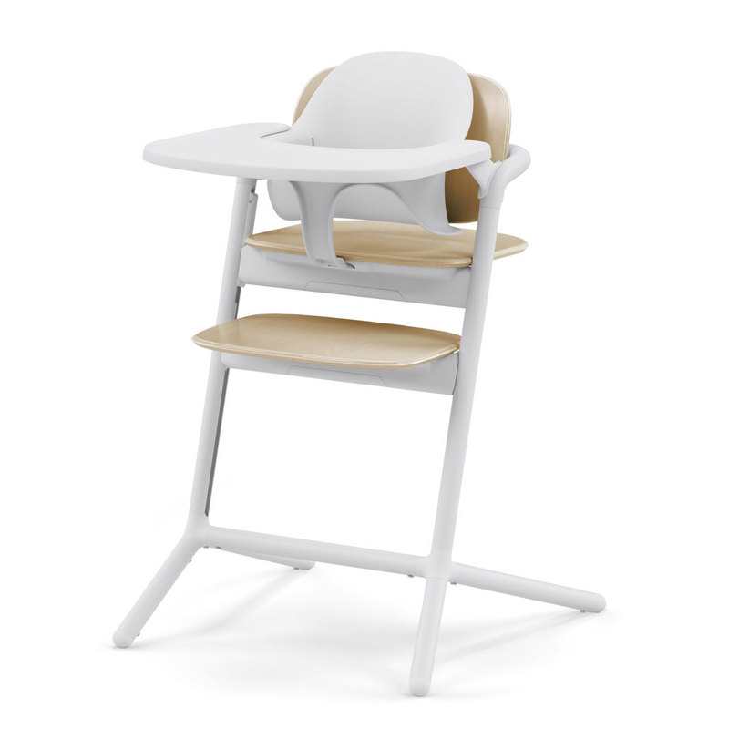 Chaise haute Lemo 2 blanc sable 3 en 1 Cybex