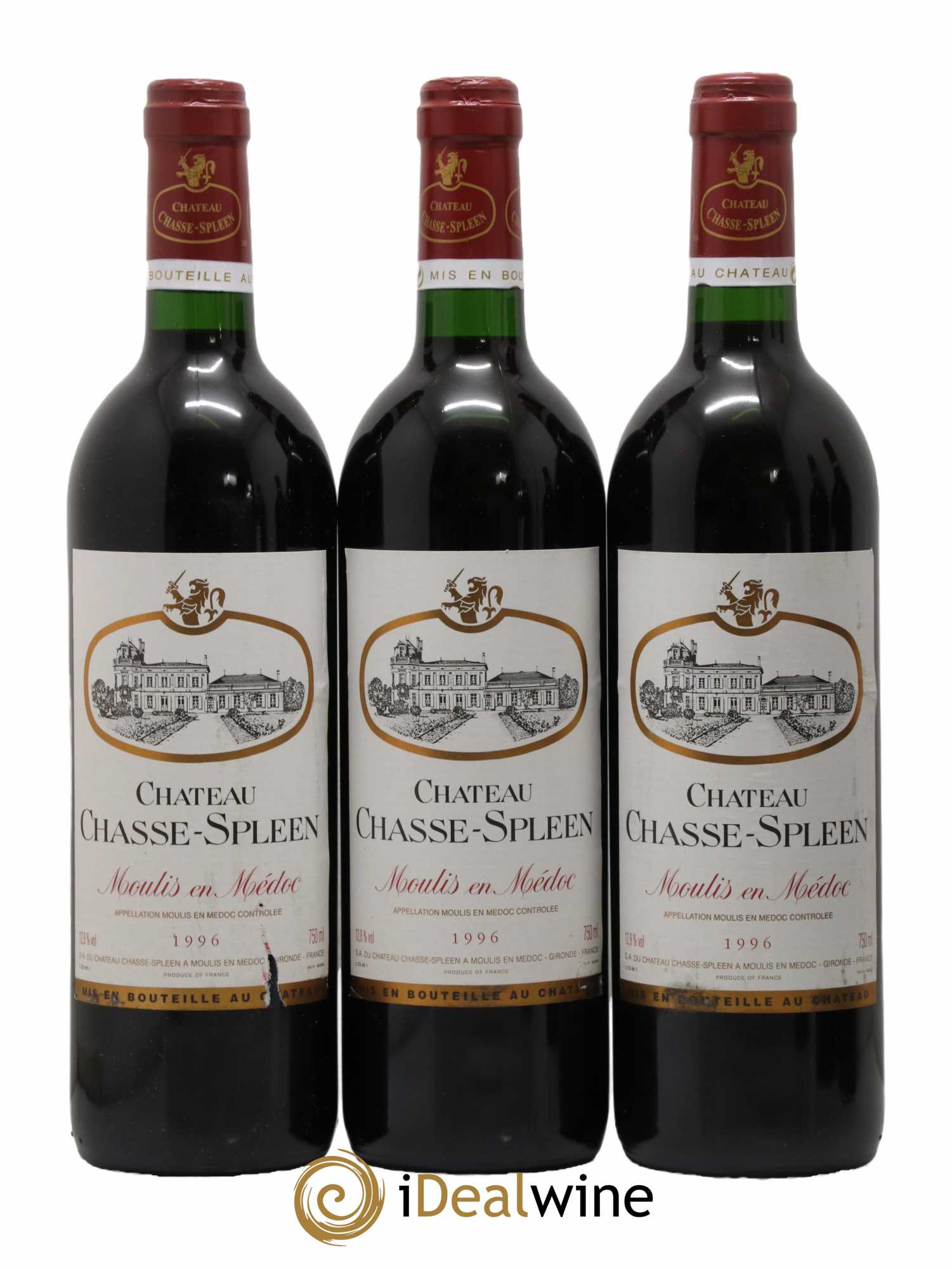 Château Chasse Spleen  1996 - Lot de 6 Bouteilles