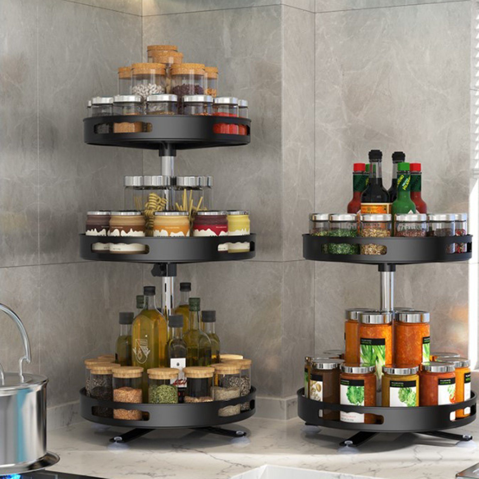 LENBEST Gewürzregal Gewürzregal Gewürzregal Stehend - Spices Gewürz Organizer - Spice Rack